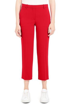 Theory Tailored Ankle Trousers in Geranium at Nordstrom, Size 10
