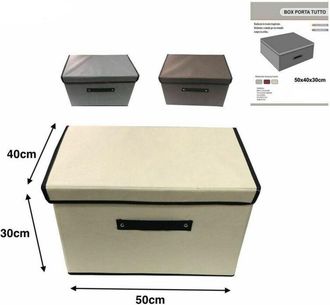 Trade Shop Trade Shop - Box Scatola Salvaspazio Portatutto Vestiti Armadio Organizer 50 X 40 X 30 Cm