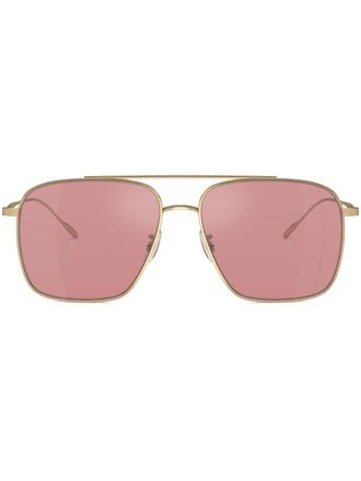 Oliver Peoples Occhiali da sole Dresner stile pilota - Oro