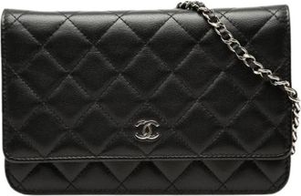 Chanel Pre-owned Wallet on Chain - Dames - Vintage Schoudertas - Zwart - ONE Size - Vintage