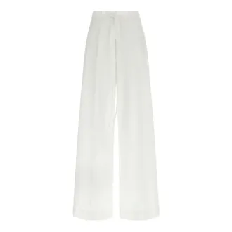 P.A.R.O.S.H. Cannes Trousers - female - P.A.R.O.S.H. - Wide Trousers - White - XL - Trousers