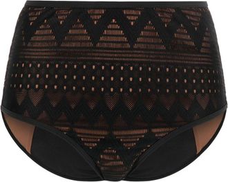 Marlies Dekkers Dolce Vita crochet-panel bikini bottoms - women - Nylon/Spandex/Elastane - M - Black