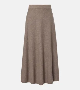 Lisa Yang Torie cashmere midi skirt