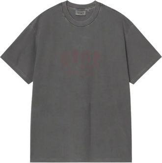Carhartt Work in Progress Grey Crewneck Cotton T-Shirt