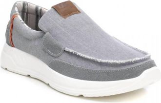 Xti Mens Canvas Loafers In Grey