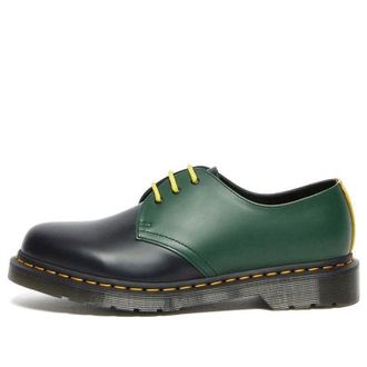 Dr. Martens 1461 Contrast Smooth Leather Shoes Black Green 27289001