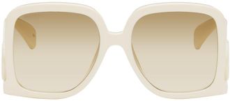 Gucci Off-White Square Sunglasses
