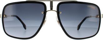 Carrera Aviator Mens Gold Black Grey Gradient Sunglasses Metal (archived) - One Size