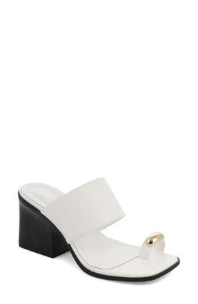Mia Fawn Toe Loop Sandal in White at Nordstrom Rack, Size 6.5