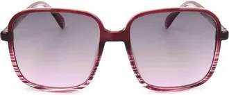 Guess Burgundy Square Ladies Sunglasses GF6146 72T 57