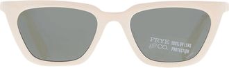 Frye Green Cat Eye Ladies Sunglasses 10266588.LTS WHTGRN
