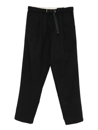 White Sand adjustable-belt trousers - Black