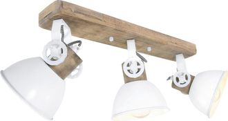 Steinhauer Mexlite - Foco - Gearwood - Blanco - Metal Madera De Caucho