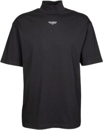 Karl Lagerfeld Tops > T-Shirts - Heren - T-shirts - Zwart - L - Tops