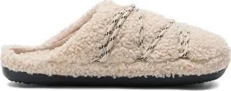 Moon Boot Teddy Slipper - Dames - Pantoffels - Beige - 37 EU - Schoenen