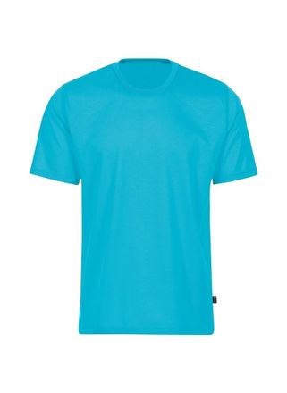 Trigema T-Shirt TRIGEMA TRIGEMA T-Shirt aus 100% Baumwolle, Herren, Gr. XXL, blau (azur), 100% Baumwolle, Basic, Shirts T-Shirt