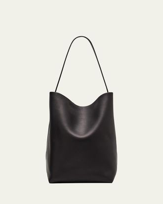 The Row Park North-South Tote Bag in Leather