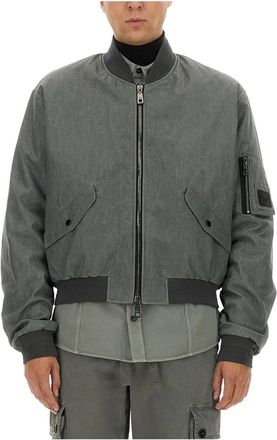 Dolce & Gabbana Giubbotto - Heren - Bomber jackets - Grijs - M - Jassen