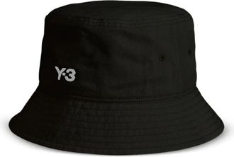 Yohji Yamamoto Cappello con ricamo - Nero