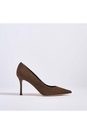 Marion Parke Classic Pump 85 Suede in Chocolate at Nordstrom, Size 40.5