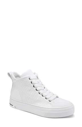 DKNY Yaser Mid Sneaker in White at Nordstrom, Size 6