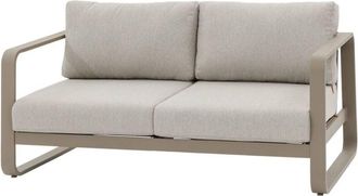 Hesperide Sof&aacute; De Jard&iacute;n Domilly Caf&eacute; 2 Plazas Aluminio Y Olefina - Hesp&eacute;ride