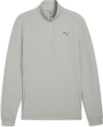 Puma Top da training con zip corta CLOUDSPUN da uomo, Accessori, Grigio, XXL