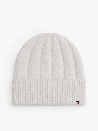 Tommy Hilfiger Hilfiger Flag Fluffy Beanie With Wool