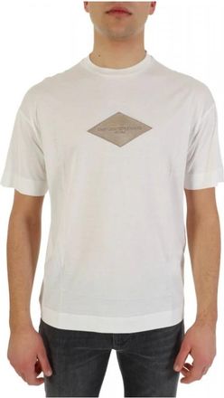 Emporio Armani Heren, Tops, Wit, Maat: XL Katoen