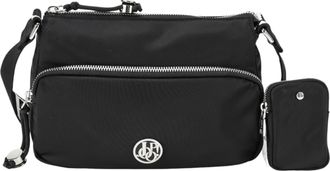 Joop Umh&auml;ngetasche JOOP JEANS lietissimo jasmina shoulderbag shz, Damen, Gr. B/H/T: 24cm x 15cm x 7cm, schwarz, Nylon, unifarben, Taschen Umh&auml;ngetasche, Ha