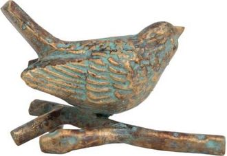 Foreside Home And Garden Abeline Cast Iron Antique Decorative Bird Figurine 5.5 in Blue at Nordstrom