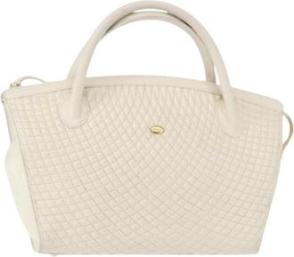 Bally Pre-owned Handbags, female, White, Size: ONE SIZE Pre-owned Leather Handbag