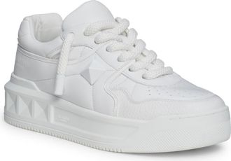 Valentino Garavani One Stud XL Low Top Sneaker in 0Bo-Bianco at Nordstrom, Size 10Us