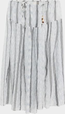 Ulla Johnson Almia Striped Midi Skirt Coverup