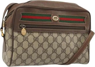 Gucci Pre-owned Cross Body Bags, female, Beige, Size: ONE SIZE Pre-owned Vintage Shoulder Bag