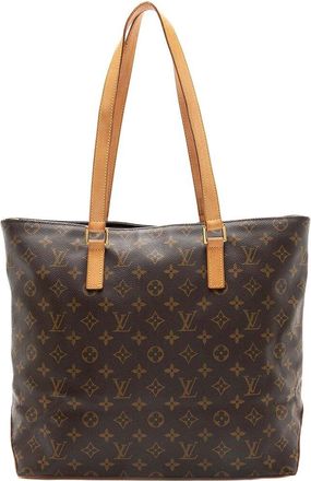 Louis Vuitton Brown Monogram Canvas Cabas Mezzo (Authentic Pre-Loved)