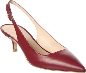 Stuart Weitzman Leigh 50 Leather Slingback Pump