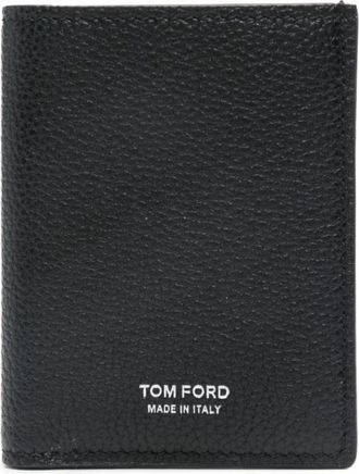 Tom Ford Zwarte Portemonnees voor Mannen - Heren - Portefeuilles - Zwart - ONE Size - Accessoires