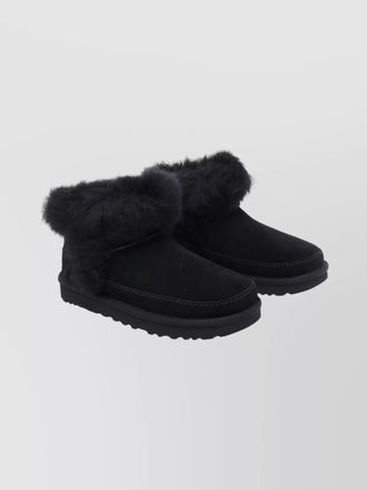 UGG shearling trim ankle boots