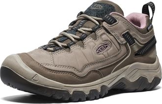 Keen Womens Targhee 4 Low Height Durable Comfortable Waterproof Hiking Shoes, Brindle/Nostalgia Rose, 7.5 UK