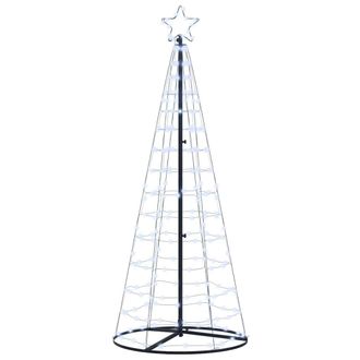 vidaXL &Aacute;rbol De Navidad Led Ekenas 250 Cm 390 Led Blanco Fr&iacute;o Acero Vidaxl