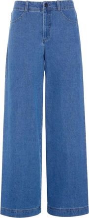 Bitte Kai Rand Wide Jeans - Dames - Loose Fit Jeans - Blauw - S - Leer - Jeans