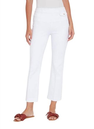 Lyss&eacute; Elle Ankle Flare Denim Pant In White
