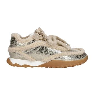 Pinko Pinko, Schoenen, Dames, Geel, 39 EU, Leer, Gea 02 Sneaker