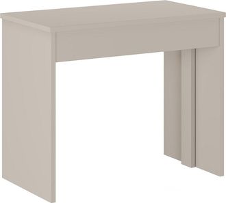 Vente-Unique Mesa consola extensible 12 cubiertos - 6 extensiones - Beige - ONEGA