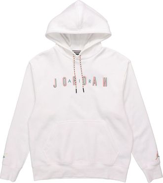 Nike Jordan Air Jordan Sport DNA Solid Color Fleece Lined hooded Pullover Sports White CK9568-100