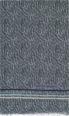 Emporio Armani Foulard con stampa - Blu