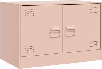 vidaXL Tv Cabinet Pink 67x39x44 cm Steel Vidaxl