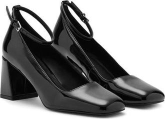 Mango Ankle Strap Heel in Black at Nordstrom, Size 8.5Us