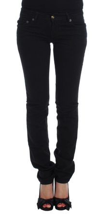 Just Cavalli Cavalli Zwarte Katoenen Stretch Slim Skinny Fit Jeans